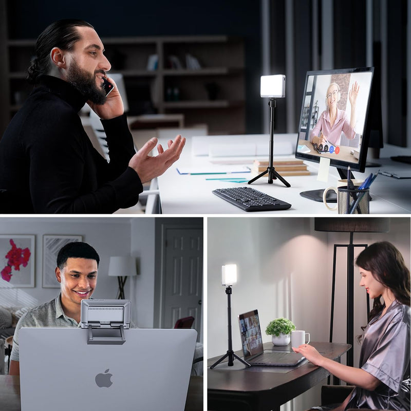 [AUSTRALIA] - 1Unit LitONES Zoom Lighting for Computer, 30 Light Modes, Portable Video Conference Lighting for Laptop, Ring Light for Desk, Zoom Call, Video Call, Video Conferencing, Remote Working Space Gray 1Unit 