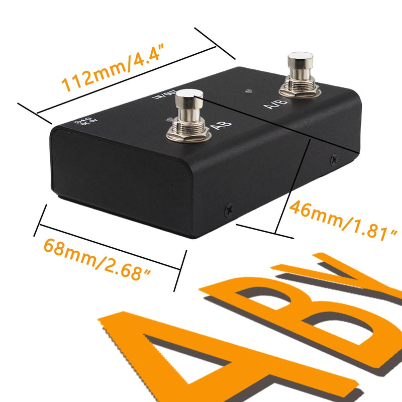 ABY Pedal Channel Switch Box Line AB Selector True Bypass For Guitar Effect Pedal