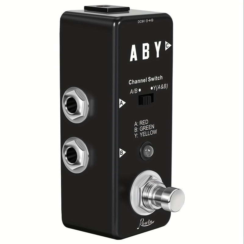 Vintage ABY Line Guitar Effect Pedal LEF-330 with True Bypass, Signal Switch, and Solid Construction
