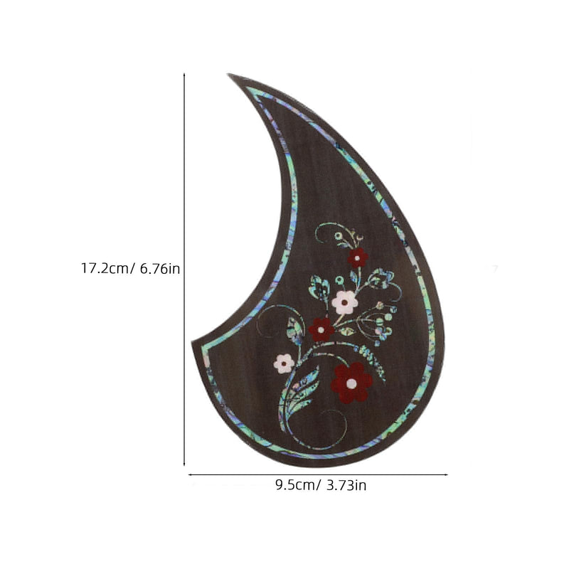 Vaguelly Bass Pickguards PVC Universal Folk Acoustic Guitar Pickguard Teardrop Shape Self-adhesive Guitar Pickguard Sticker Fits 39-41inches