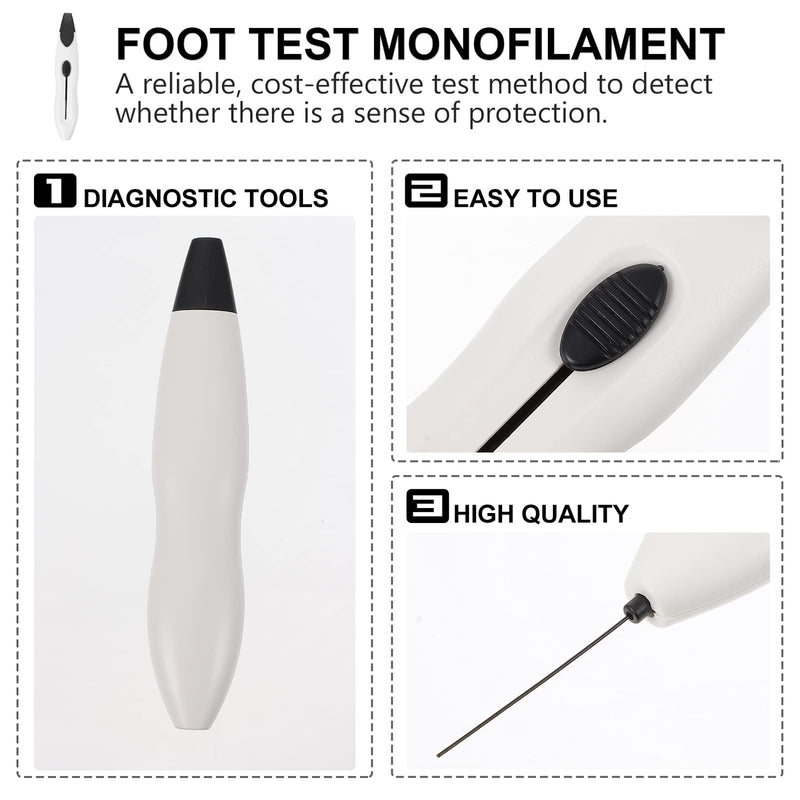 Healifty Diabetic Monofilament Tester Pen 10G Foot Filament Tartar Monofilament Diabetic Neuropathy Foot Test Pack of 12
