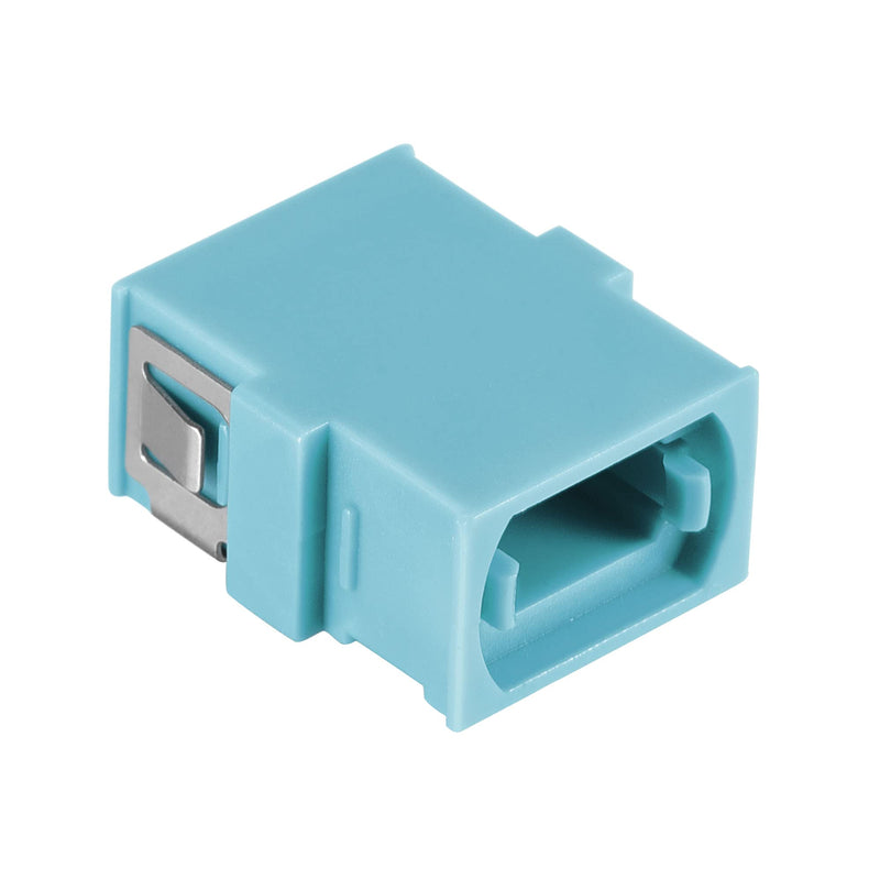 sourcing map SM/MM MPO Fibre Optic Connector Low Loss Fast Optical Adapter for OM3 MPO/MTP 44x17x10mm Sky Blue