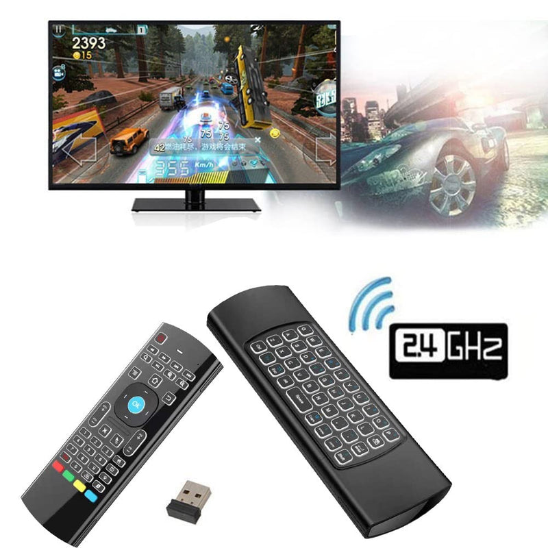 MX3 Pro Mini Keyboard Backlight Fly Remote Mouse,Android TV Remote Control,IR Learning Mini Wireless Keyboard for Android TV Box.HTPC.IPTV.Pad.PS3/PS4
