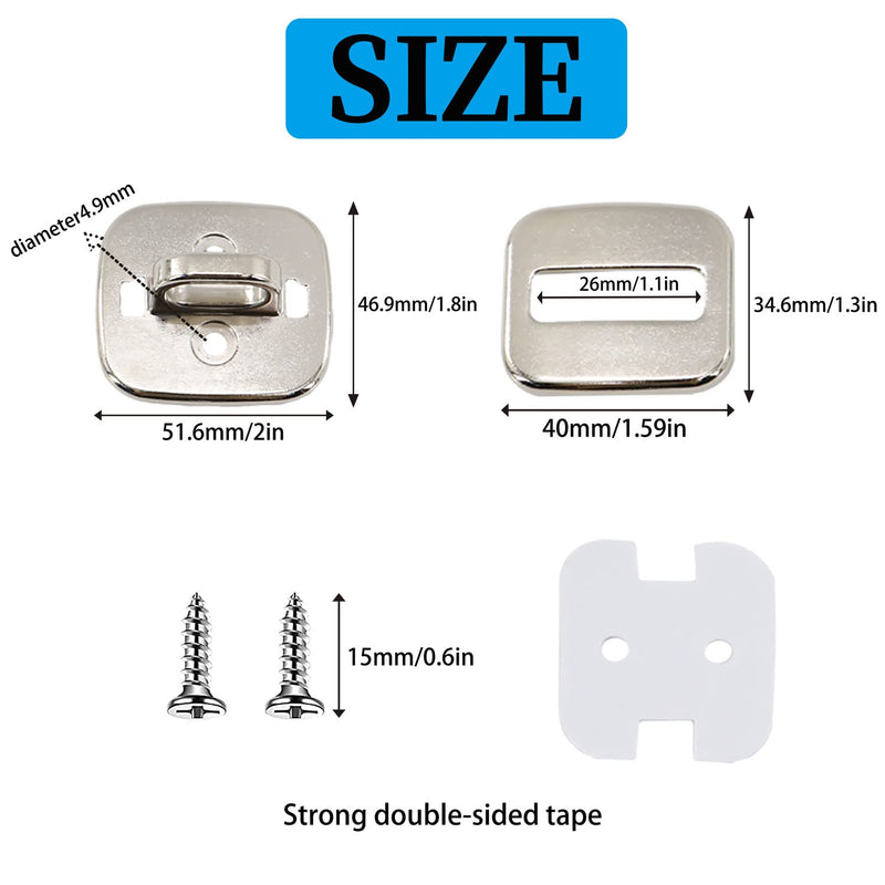 3 Pack Anti Theft Self Adhesive Security Plate for Cables to Lock Down Laptops, Mac Book, Tablets, iPad, or Other Computer Anchor-3Pack