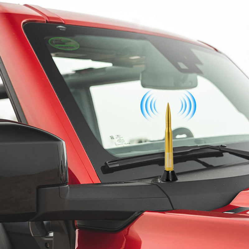 [AUSTRALIA] - Xinhongfei Car Bullet Antenna Truck Antenna car Exterior Accessories American Flag for Radio for Truck SUV (7.8gold) 7.8gold 