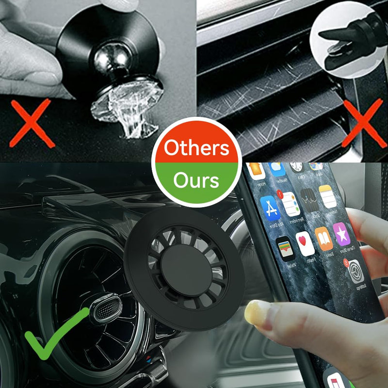 BEERTE fits for Magsafe Car Mount for Mercedes Benz GLA-Class 2021-2026 [20 Strong Magnets] Magnetic Phone Holder for iPhone MagSafe Case Car Air Vent Cell Phone Navigation Automobile Cradles