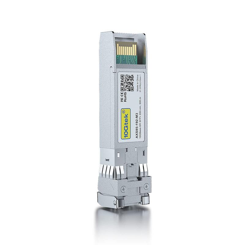 10Gtek 10GBase-SR SFP+ Transceiver, 10G 850nm MMF, up to 300 Meters, Compatible with Extreme 10301 10G-SR: 300m