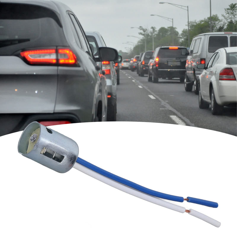Pack of 10 Lamp Holder, DC 12 V 1157 Lamp Bulb Socket, Car Wiring Socket, LED Indicator Holder with 3.5 Inch Wiring Harness, Renovation Socket, Wire Connector, Lamp Holder for 1157 Bulbs