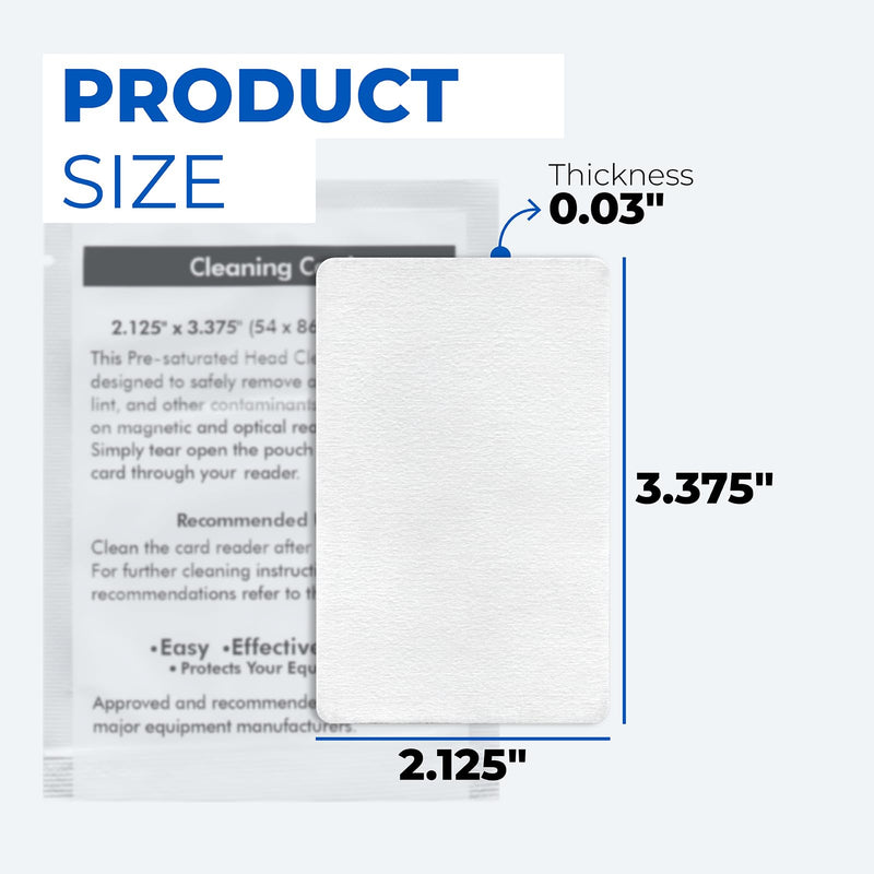 10 Pc 60622 Cleaning Card Compatible with Dymo LabelWriter 550 450 5XL 4XL Label Printer Cleaning Sheets Swipe, 3.375 x 2.125 Inch Card Reader POS Direct Thermal Swiper Cleaner