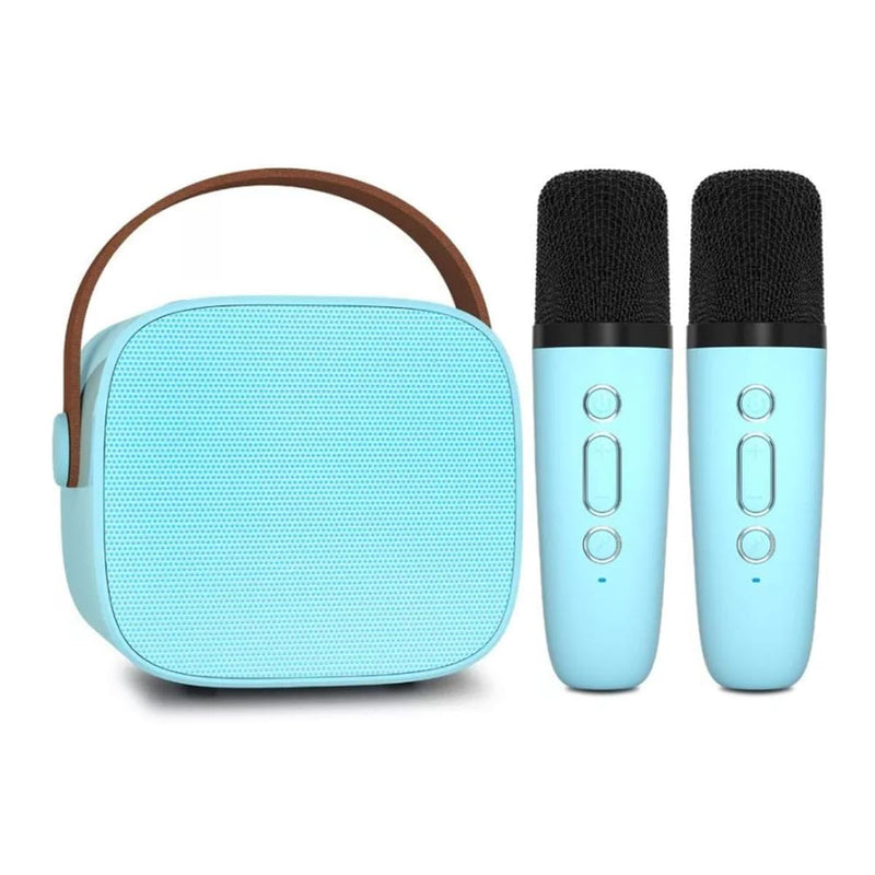 [AUSTRALIA] - Wireless Microphone Speaker, Bluetooth Small Speaker, with Atmosphere Light, Suitable for Home and Outdoor, Blue 