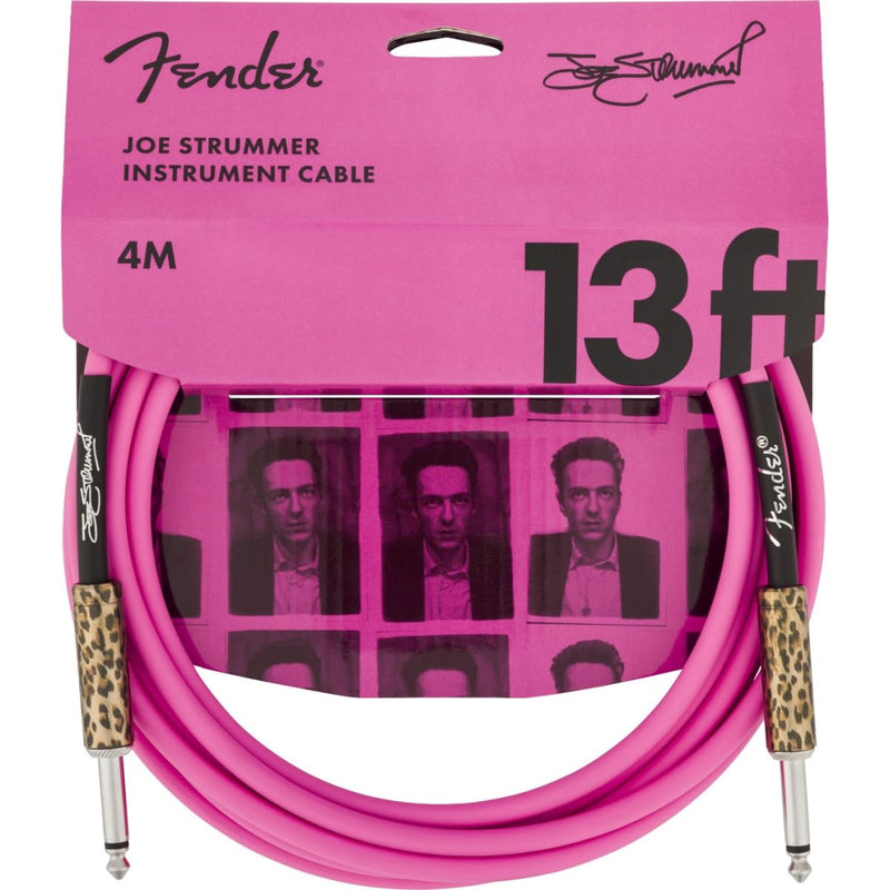Fender Joe Strummer 13' Instrument Cable, Stocking Stuffers, Pink Leopard