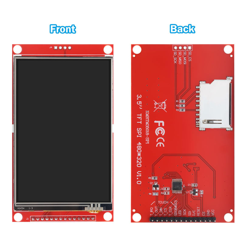 3.5 Inch LCD TFT Touch Display Binghe 3.5 Inch LCD Display Touch Module with Touch Pen 320 x 480 Resolution Driver ILI9488 4-Wire SPI Compatible with Arduino