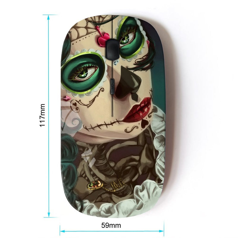 KOOLmouse [ Optical 2.4G Wireless Mouse ] [ Candy Skull Halloween Ace Spades ]
