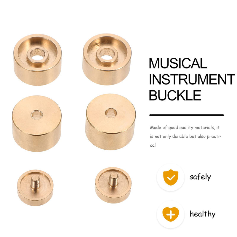 Milisten 1 Set Small upper and lower cover Trumpet Buckle Snap trumpets finger buttons valve screw cap repair tools Button copper washer musical instrument