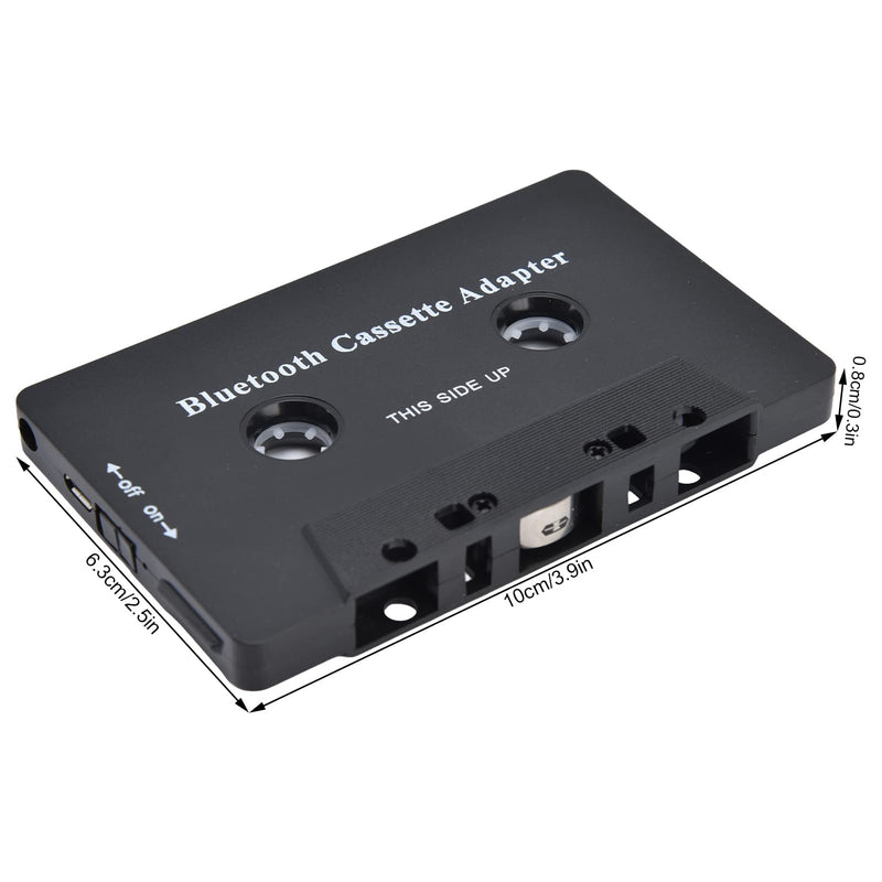 [AUSTRALIA] - Car Tape Player Adapter Cassette Tape Player Adapter Abs Wireless Car Cassette Player Adapter Car Bluetooth Cassette Reiver Converter with USB Cable 