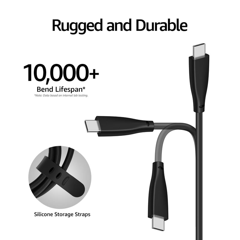 TOZO OpenEgo True Wireless Open Ear Headphone,5.3 Bluetooth Sport Earbuds Black + USB-C to USB-A Charging Cable Black