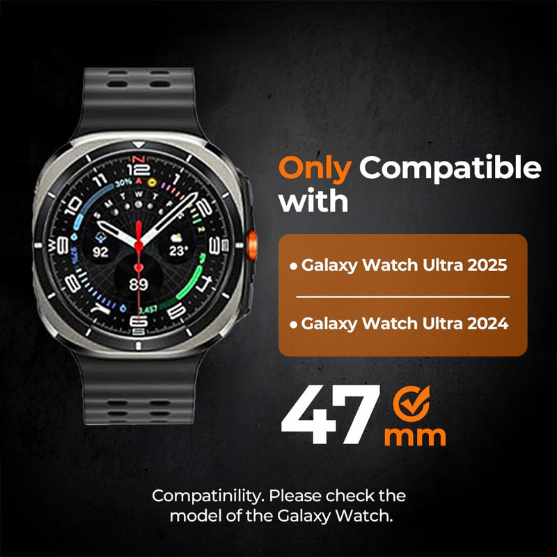 No Tool Titanium Strap for Galaxy Watch Ultra 2 1 (2026/2025/2024) | Metal Band for Samsung Watch Ultra 47mm | 40% Lighter than Steel,Tool-free Link Removal,Hypoallergenic,Fit Wrist 6"-8",Men 22mm
