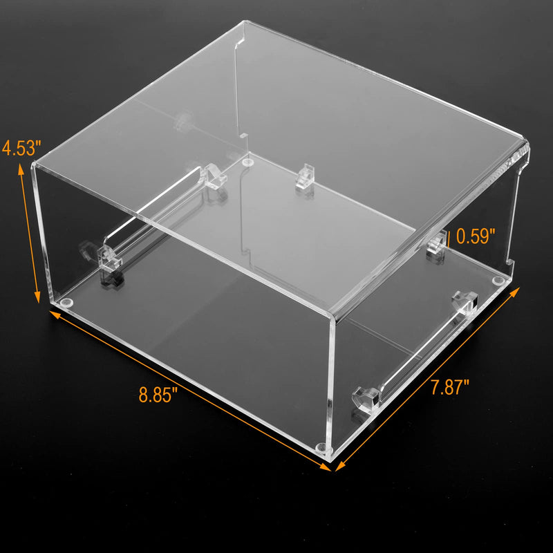 Acrylic Stand for Mac Studio M1-M4, Mac mini M1 M2 2010-2023 | Clear Desktop Holder, Stable Anti-Slip, Heat Dissipation, Space Saving, for 2010-2023 Models
