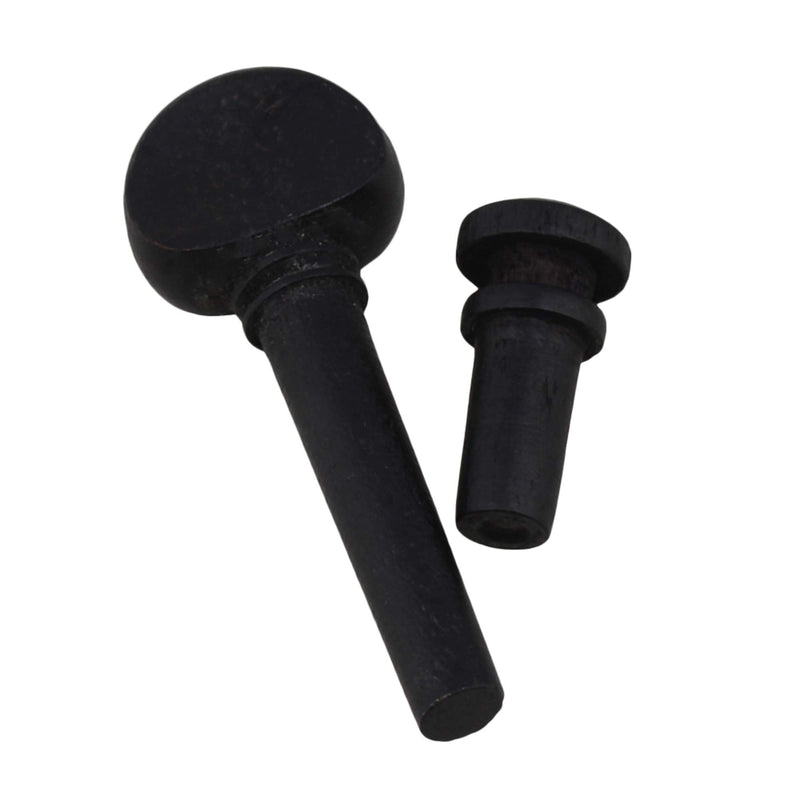 [AUSTRALIA] - Black Wooden Tuning Pegs,Tuning Pegs with Endpin Replacement Parts for Violin String 