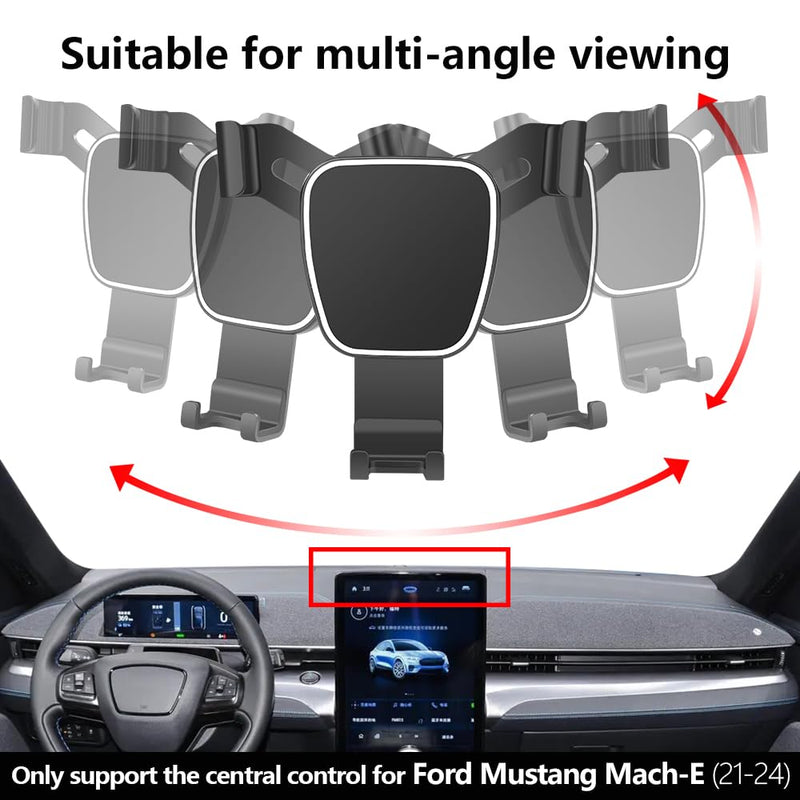 Car Phone Holder for Ford Mustang Mach-E 2021 2022 2023 2024 2025 2026 Mach E Auto Accessories Navigation Bracket Interior Decoration Mobile Cell Mount case