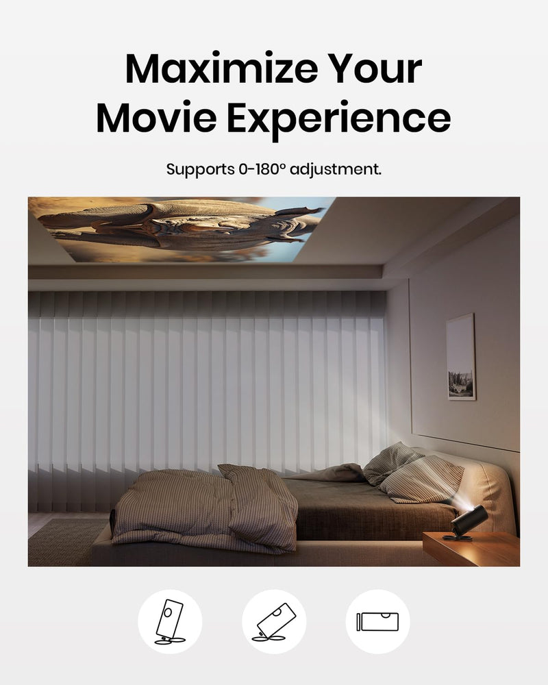 [AUSTRALIA] - NEBULA Projector Foldable Stand, Ultra-Compact Desktop Stand with Easy Setup and 180-Degree Rotation, for Capsule 3, Capsule 3 Laser, Capsule Air, Fits in Official Travel Case(Only Stand) 