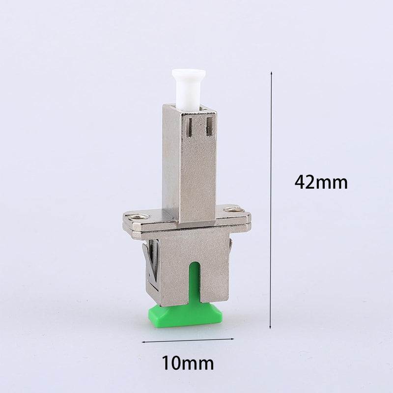 Pack of 2 Fibre Optic Adapter, SC/APC Female to LC/APC Male Singlemode, LC to SC Adapter, for Durable and Fast Fibre Optic Coupling