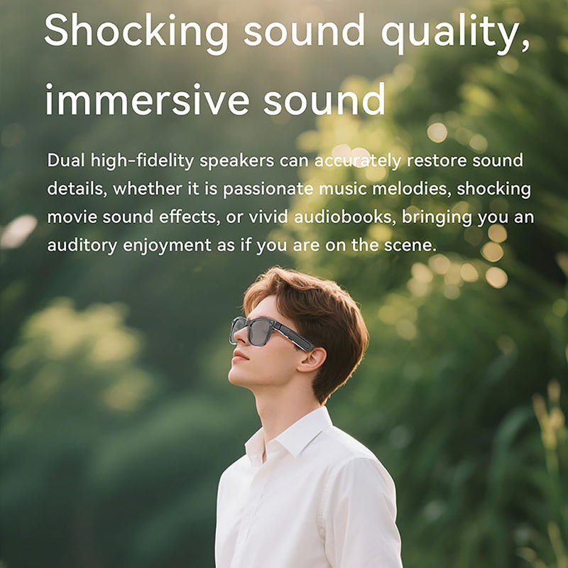 2026 AI Smart Glasses with Camera,8MP Anti-Shake Video Recording | 2K HD Video & Photo Capture,Bluetooth Music,Voice/Calling,Real Time Translation, AI Voice Assistant,Object Recognition