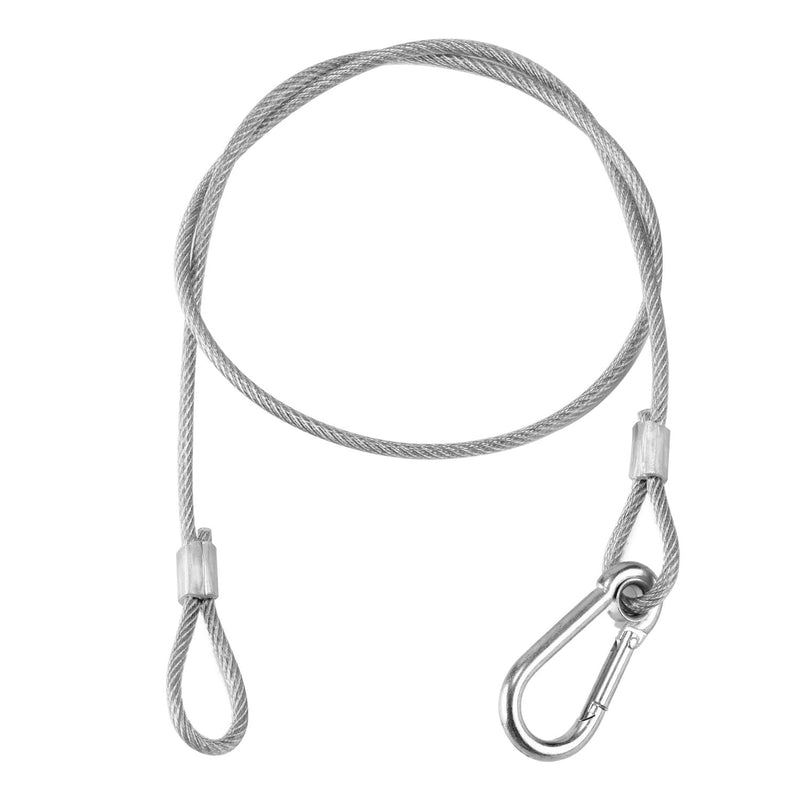 [AUSTRALIA] - MFL. Stage Lights Safety Cables 110 lb Load Duty 31.5'' Stainless Steel Security Rope for Party Lights DJ Light Stage Lighting, Pack of 10 31.5'' Long, Pack of 10 