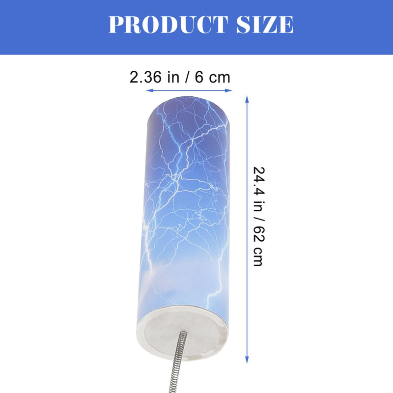 SUPVOX Spring Drum Thunder Tube Can Shaped Thunder Spring Drum Shaker Percussion Instrument for Meditation Sound Bath