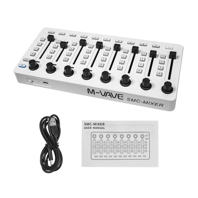 [AUSTRALIA] - MIDI Controlle Midi Mixer Midi Foot Controller USB MIDI Controller Mixer with 43 Buttons 8 Knobs 8 Push Buttons BT Connection Battery/Type-C Power Supply Mini Midi Keyboard 
