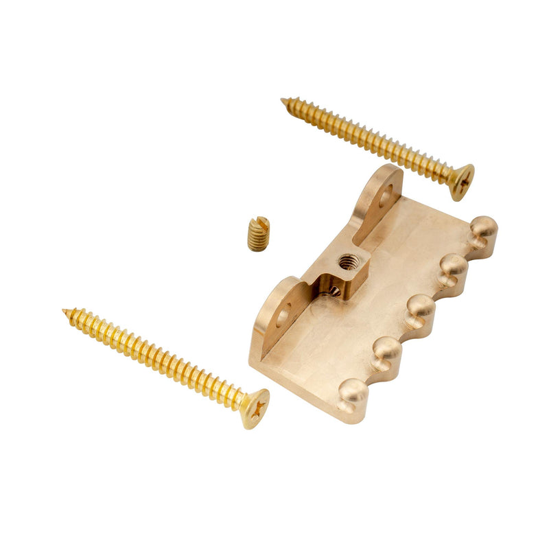 Musiclily Ultra Heavy Duty Full Brass Electric Guitar Tremolo Claw for Strat/Floyd Rose Tremolo Bridge System, Original Color