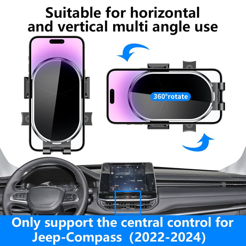 Car Phone Holder for Jeep Compass 2022 2023 2024 2025 2026 Auto Accessories Navigation Bracket Interior Decoration Dashboard Cell Mobile Phone Mount Holders case Accessory