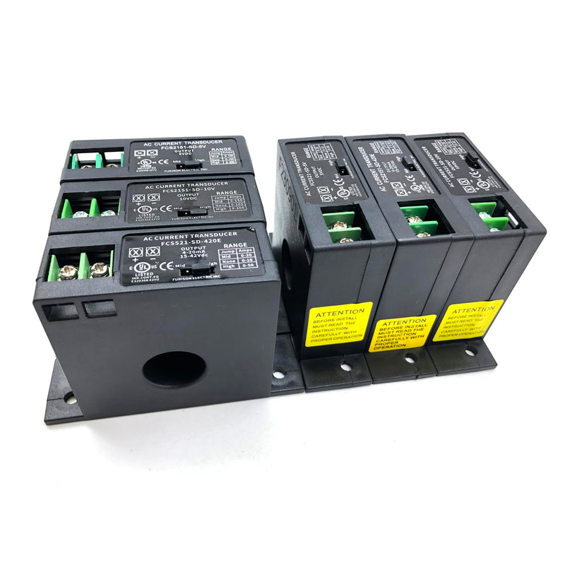 Current Transmitter, FCS2151-SD-420E Current Transducer Transmitter Transformer Sensor AC Current Converter 0-200A