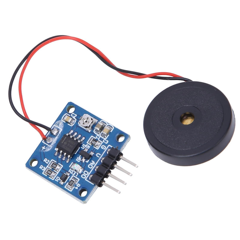 [AUSTRALIA] - Vibration Switch Module 5.0V DC AD/DO 0.8 x 0.8 Inch Piezoelectric Vibration Tapping Sensor Module 