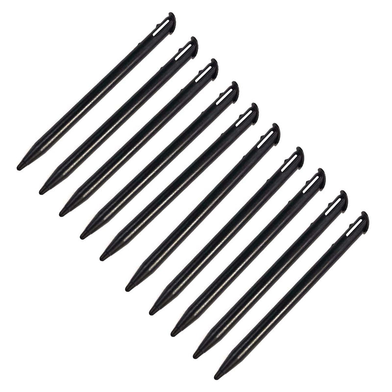 FainWan 10 Pack Stylus Pens for New 3DS XL 2015 Nin-tendo Slot Replacement Pen Plastic Touch Screen Pen Set (Black)