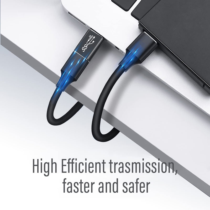EBEETECH 3kinds of USB 3.0 apters kit, USB 3.0 Female to Female and Male to Male and Female to Male, high Speed Convert Extension Coupler Connector converte,black