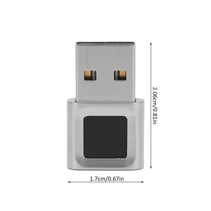 [AUSTRALIA] - USB Fingerprint Reader, Mini Fingerprint Scanner Window Hello Biometric Finger Print Reader Sensor for PC Laptop Computer, 360 Degrees Touch Fast Matching 