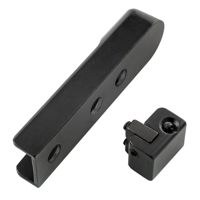 Musiclily Pro 15.5mm Individual Bass Bridge Single String Lock-Down Bass Bridge for 1st/2nd String, Black