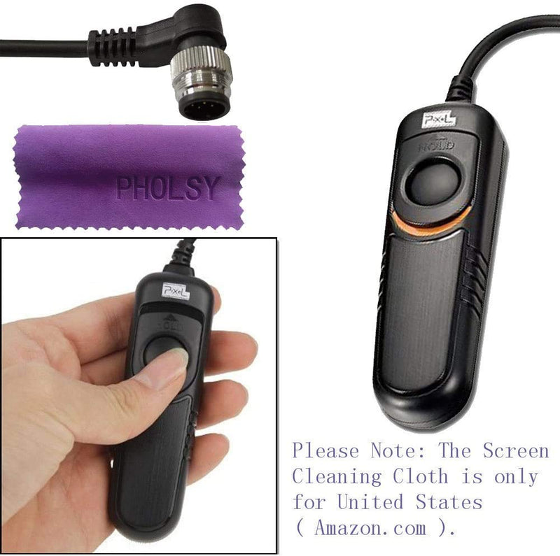 [AUSTRALIA] - Pixel Remote Commander Shutter Release Cable DC0 Compatible with Nikon Z8 Z9 D3 D4 D5 D6 D800 D850 D810 D700 D500 D300 D200 F6 F100 F5 F90X F90 N90s D1X D2H D3X Compatible with Nikon MC-30A 