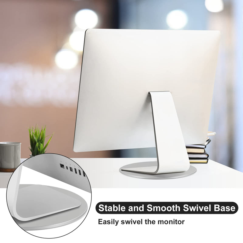 360° Rotation Monitor Swivel Base Computer Screen Monitor Stand | Flat Panel Turntable Rotating Swivel Base for Mac Laptop Potted Plants, Arts Crafts Display Stand