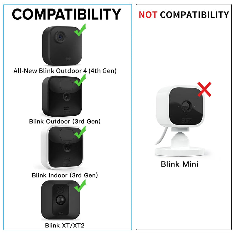 2Pack 10ft/3m Power Cable and Adapter for Blink Outdoor 4 (4th Gen) & (3rd Gen) & Blink XT/XT2, Weatherproof Flat Charger Extension Cable with Micro USB Adapter, No More Battery Changes 2