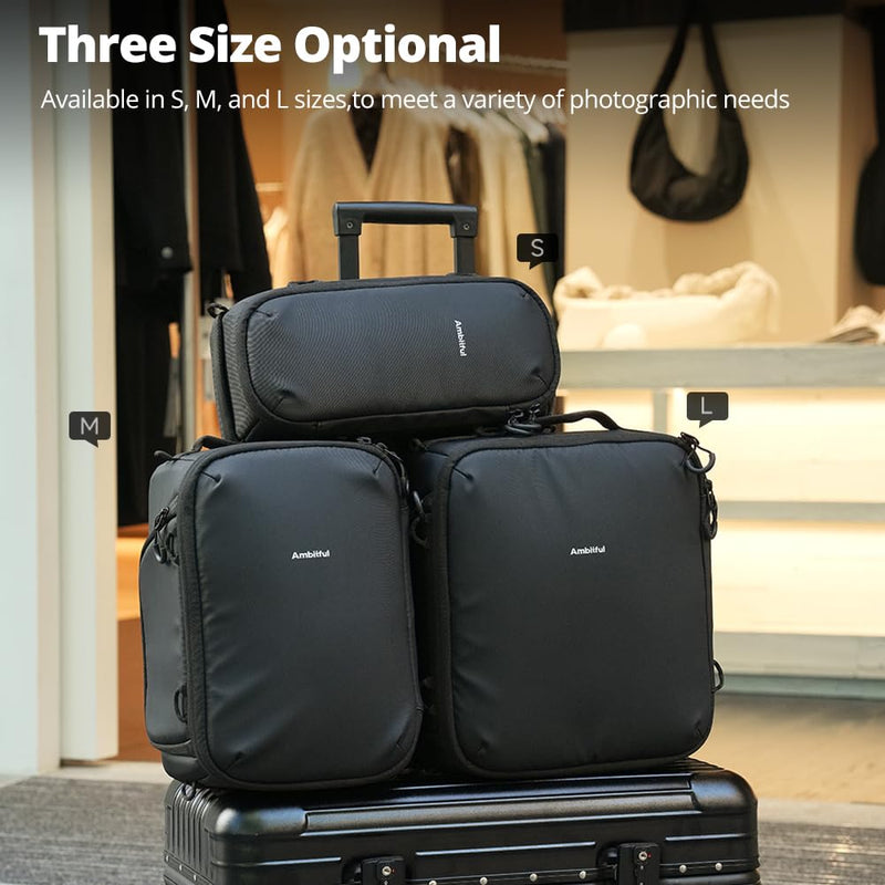 AMBITFUL Large Camera Cube Insert for Backpack, Waterproof Padded Camera Insert with Dividers, Quick Access for Travel Photography Gear Organizer (12.5L) Ambitful OC12