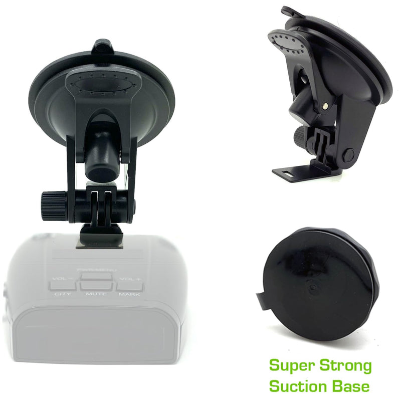 Car Windshield Super Suction Cup Bracket Compatible for UNIDEN R1 R2 R3 R4 R7 R8 R9 DFR3 DFR6 DFR7 DFR8 DFR9 Radar Detector (Only for Uniden Models), Easy to Install