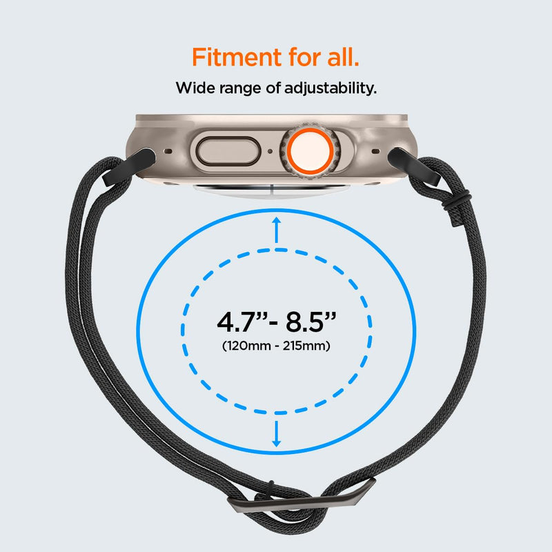 Spigen Rugged Armor and Lite Fit Ultra Band Designed for Apple Watch Ultra3/Ultra2/Ultra 49mm