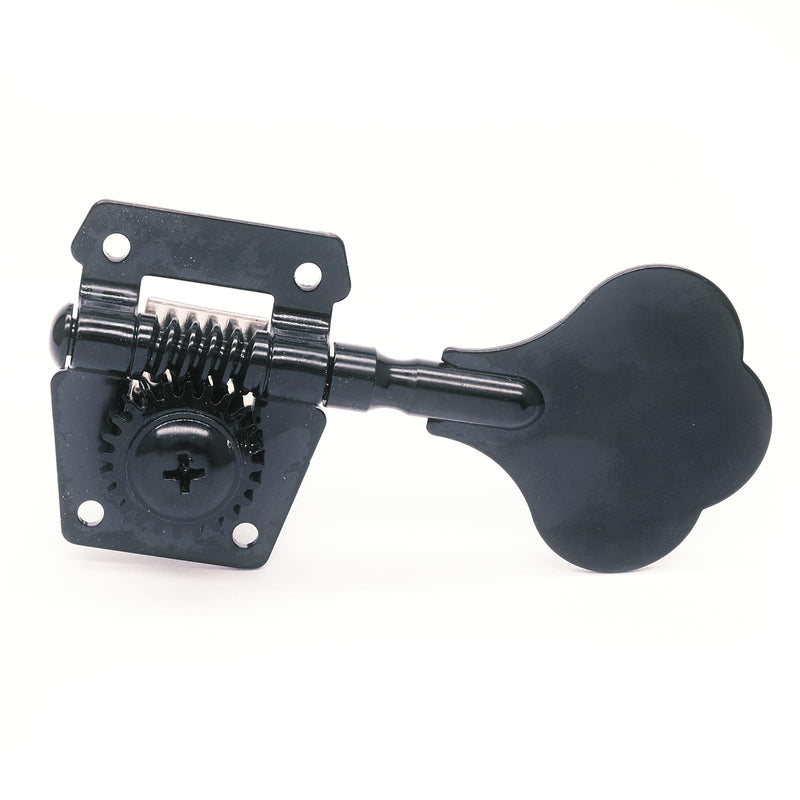 [AUSTRALIA] - 4R Opened Electric Bass Guitar Tuning Pegs Machine Heads Tuners for Bass for Jazz Precision P Bass Replacement (4R Black) 4R Black 