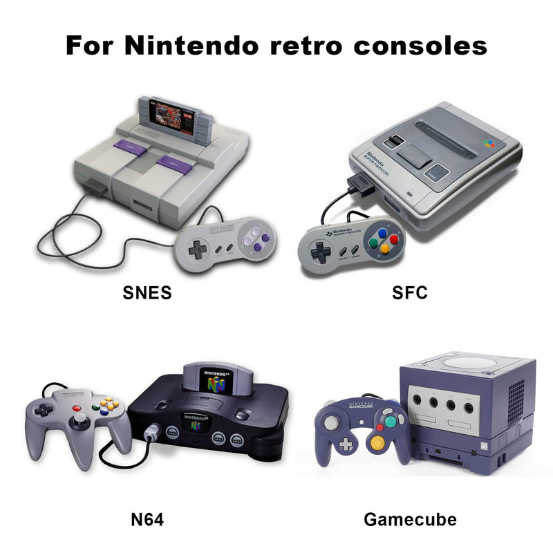 N64 to HDMI Converter Adapter Support 16:9/4:3 Conversion, HDMI Link Cable for N64 /SNES/NGC/SFC（Plug and Play） N64 Adapter