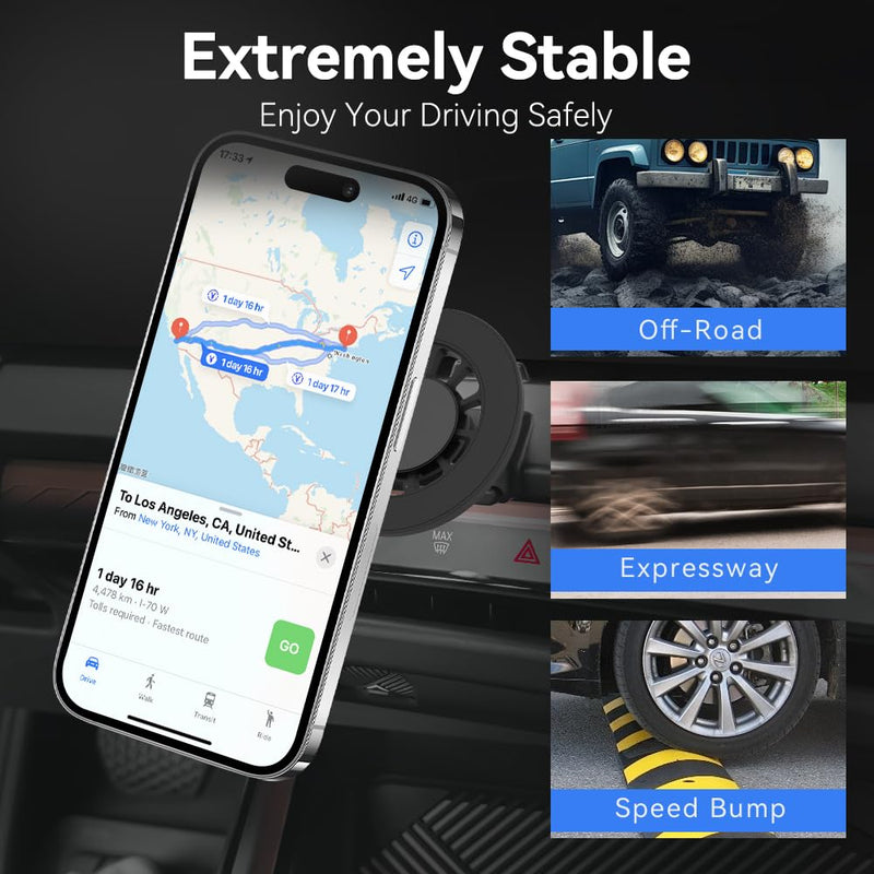 CLEC Magnetic Car Phone Holder for BMW X3 2025-2026 Car Phone Holder Mount for Magsafe[20 Strong Magnetic] 360°Adjustable,Phone Holder for BMW X3 Accessories for Magsafe Case,All Phone