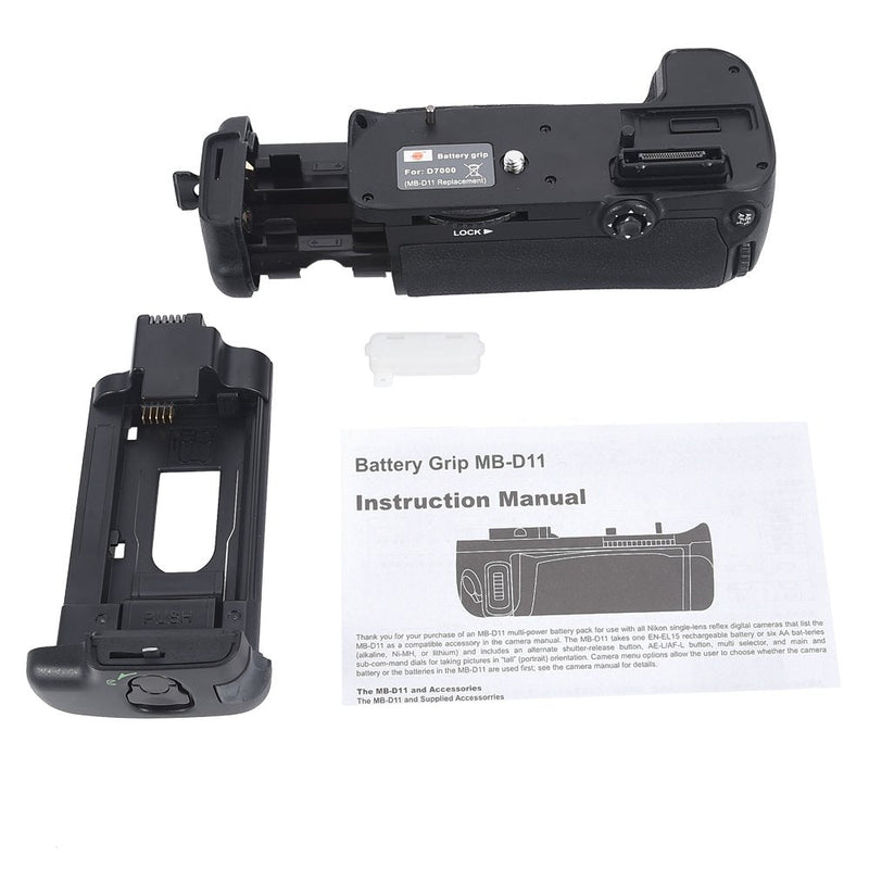 DSTE MB-D11 Vertical Battery Grip Compatible with D7000 DSLR Digital Camera as EN-EL15