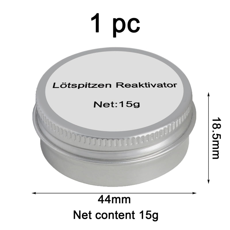 Soldering Tips Reactivator Lead-Free Soldering Tip Cleaner for Reactivating Oxidized Soldering Tips (Net Weight: 15g Tub)
