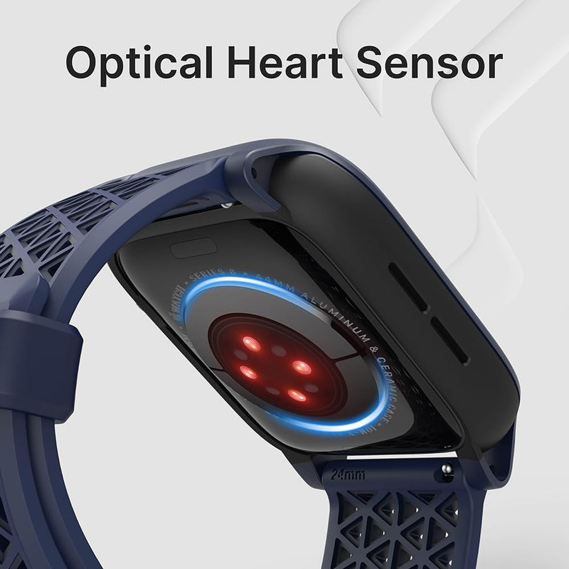 Catalyst Case- Designed for Apple Watch Series SE 2022, Series 6/5 and 4 44mm, Buckle Edition, Drop Proof 9.9ft, Sport Band, Breathable, Rugged, Free Microfiber Cloth is included - Navy Blue